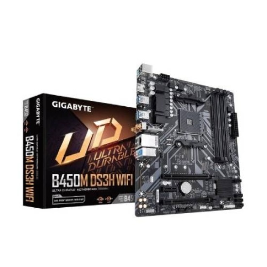 GIGABYTE B450M DS3H WIFI AM4 AMD Micro ATX Motherboard
