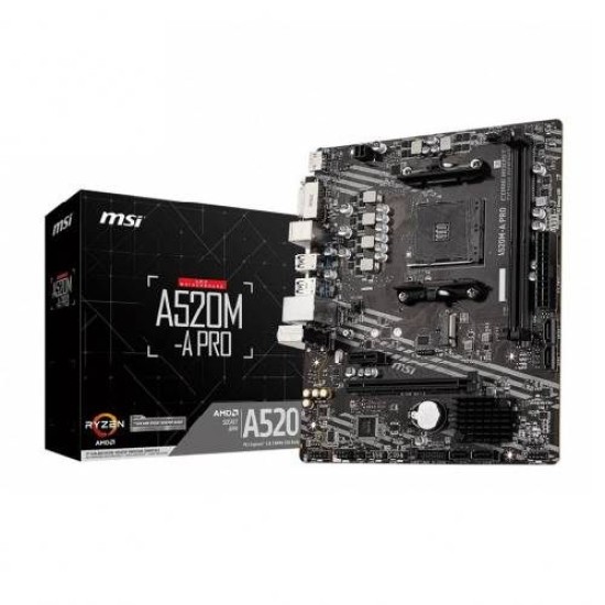 MSI A520M-A Pro AM4 AMD Micro-ATX Motherboard